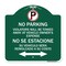 Signmission Violators Towed Away Vehicle Owners Expense W/ No Se Extacione Su Alum, 18" L, 18" H, GW-1818-22735 A-DES-GW-1818-22735 - alternate 1
